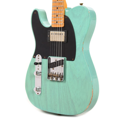 Fender Custom Shop 1952 Telecaster HS "Chicago Special" LEFTY Relic Faded/Aged Trans Sea Foam Green w/Duncan Antiquity Humbucker Electric Guitars / Solid Body