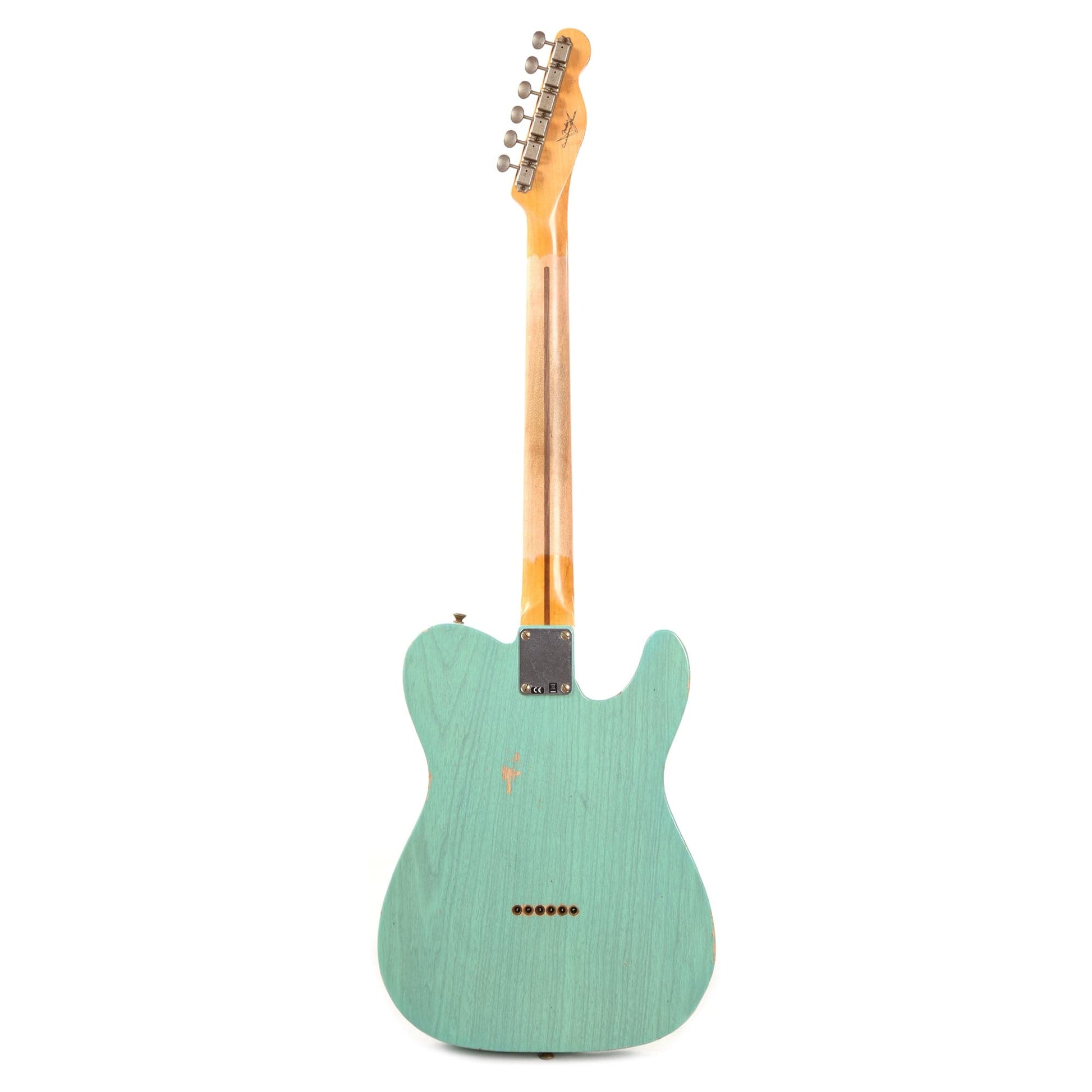 Fender Custom Shop 1952 Telecaster HS "Chicago Special" LEFTY Relic Faded/Aged Trans Sea Foam Green w/Duncan Antiquity Humbucker Electric Guitars / Solid Body