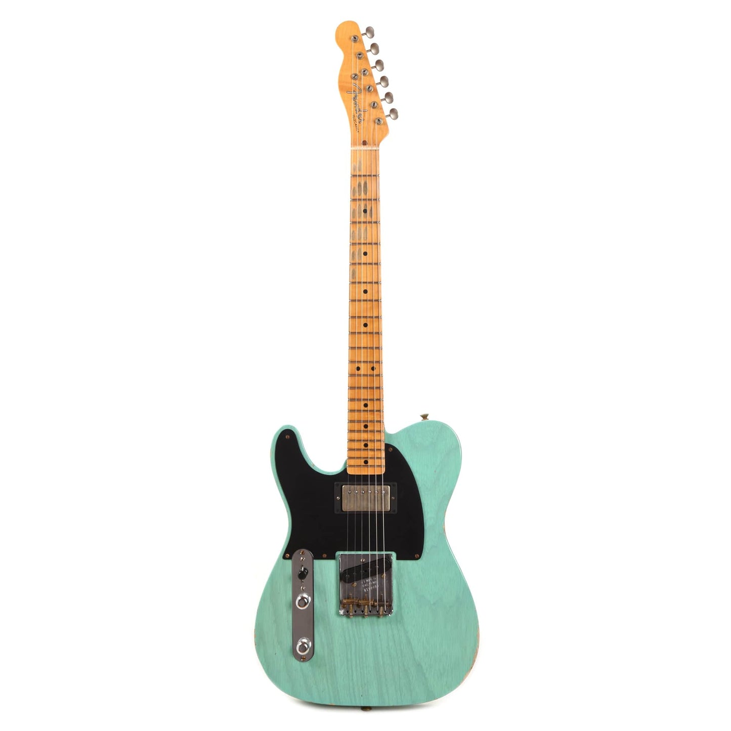 Fender Custom Shop 1952 Telecaster HS "Chicago Special" LEFTY Relic Faded/Aged Trans Sea Foam Green w/Duncan Antiquity Humbucker Electric Guitars / Solid Body
