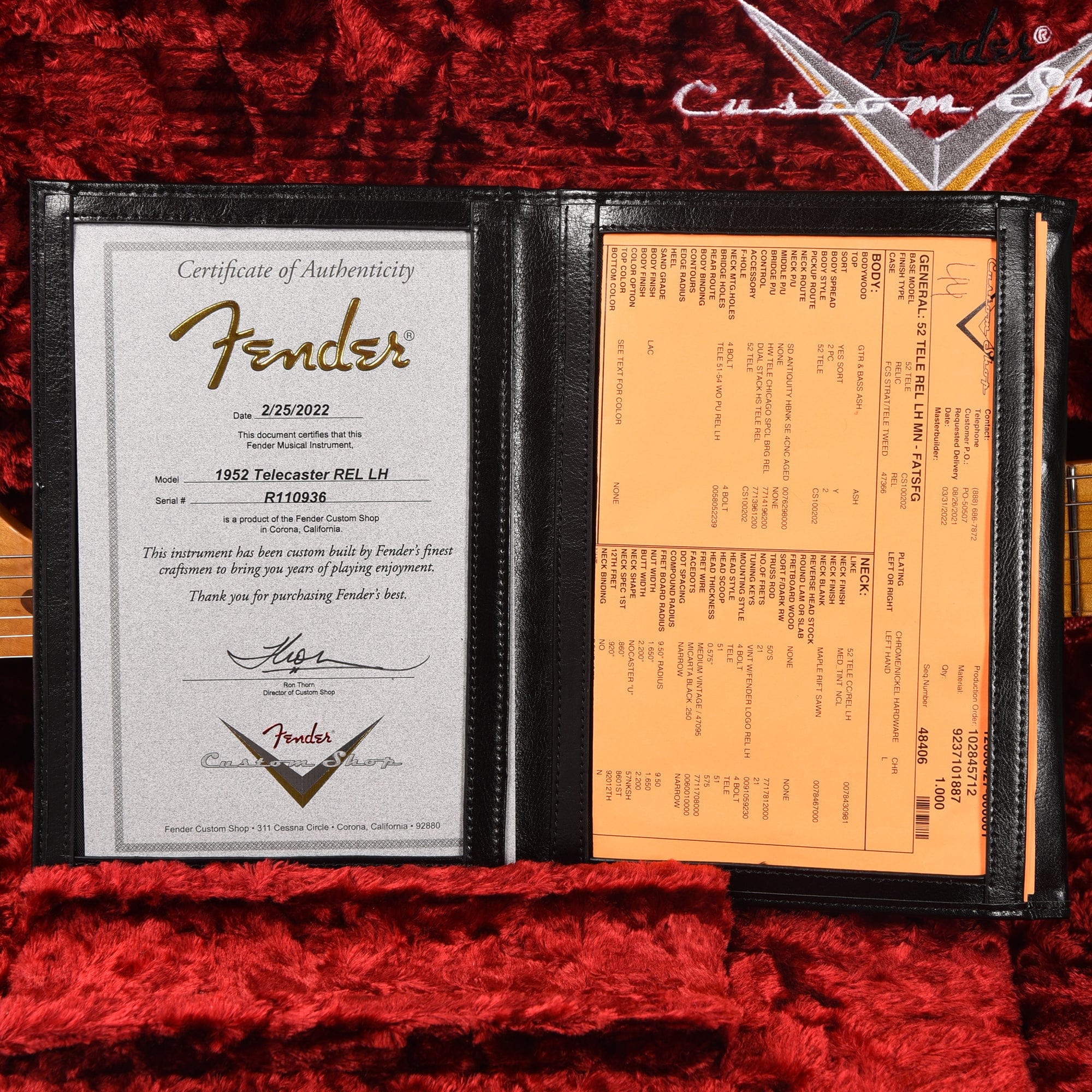 Fender Custom Shop 1952 Telecaster HS 