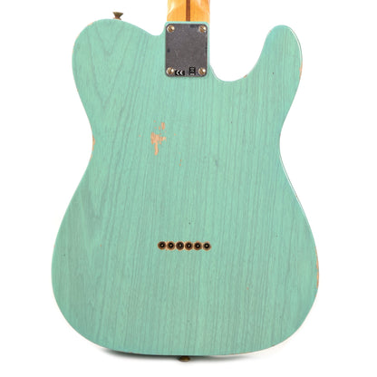 Fender Custom Shop 1952 Telecaster HS "Chicago Special" LEFTY Relic Faded/Aged Trans Sea Foam Green w/Duncan Antiquity Humbucker Electric Guitars / Solid Body