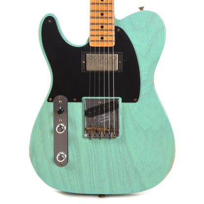 Fender Custom Shop 1952 Telecaster HS "Chicago Special" LEFTY Relic Faded/Aged Trans Sea Foam Green w/Duncan Antiquity Humbucker Electric Guitars / Solid Body