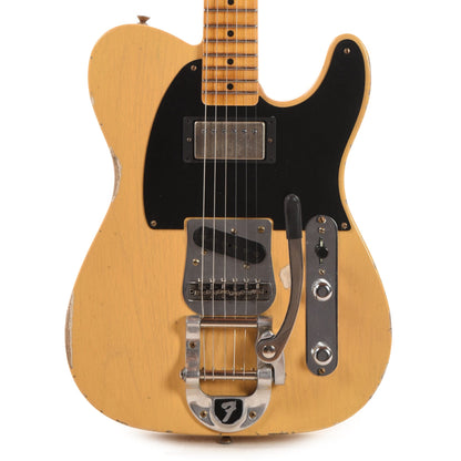 Fender Custom Shop 1952 Telecaster HS "Chicago Special" Relic Dirty Nocaster Blonde w/Bigsby B5 & Duncan Antiquity Humbucker Electric Guitars / Solid Body