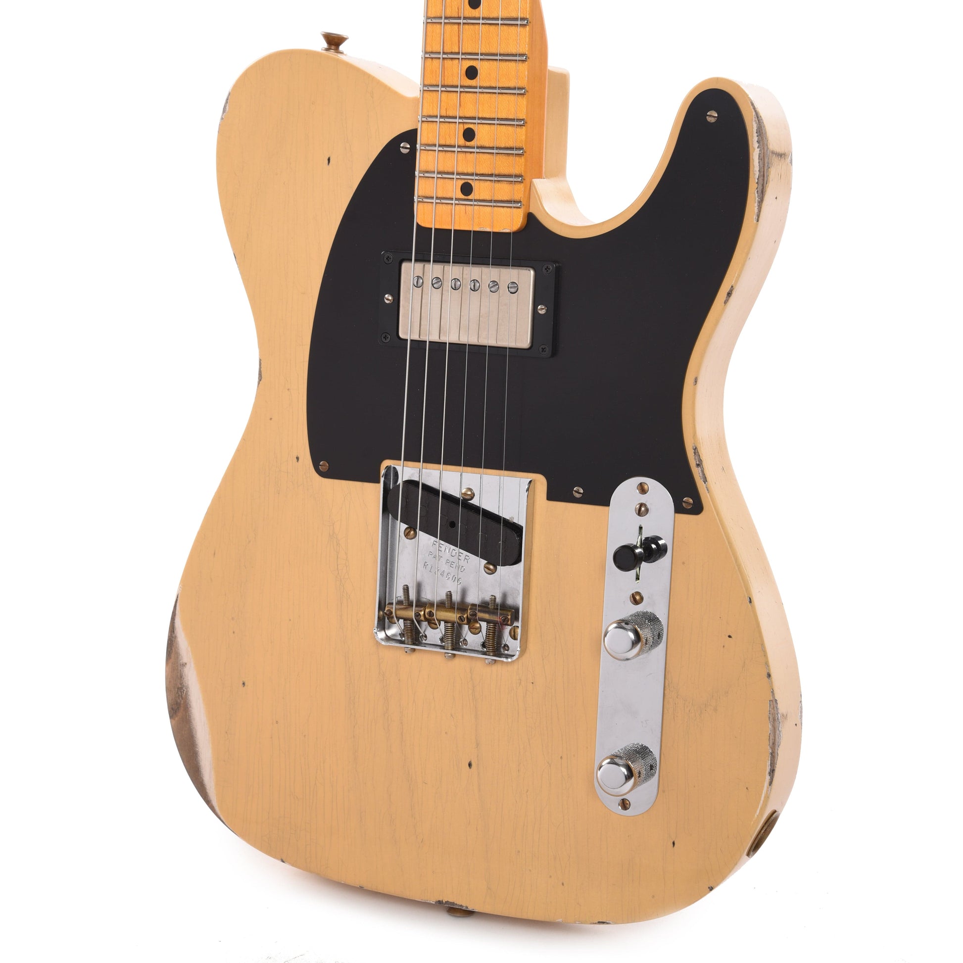 Fender Custom Shop 1952 Telecaster HS "Chicago Special" Relic Dirty Nocaster Blonde w/Duncan Antiquity Electric Guitars / Solid Body