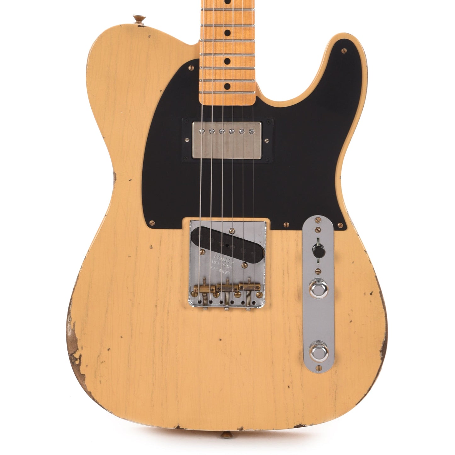 Fender Custom Shop 1952 Telecaster HS "Chicago Special" Relic Dirty Nocaster Blonde w/Duncan Antiquity Electric Guitars / Solid Body