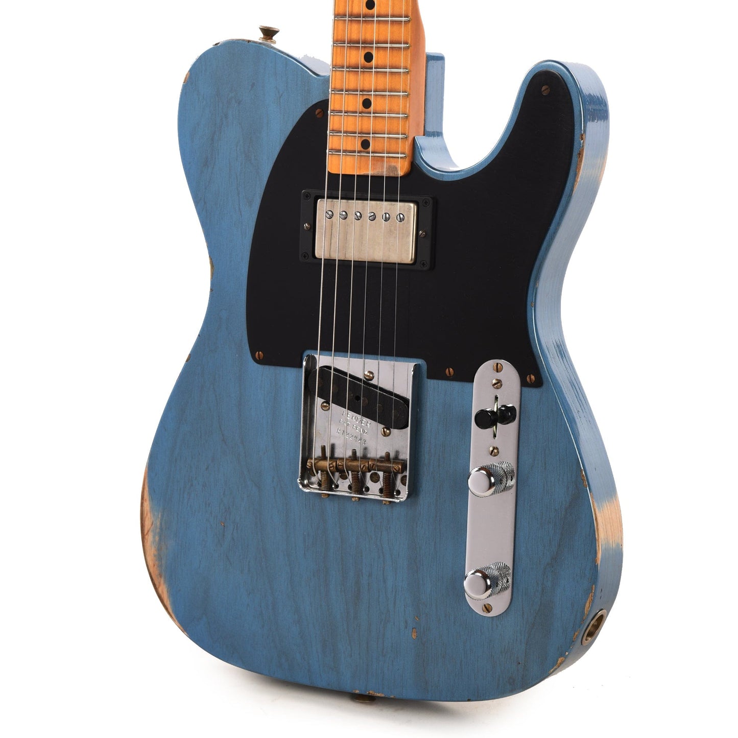 Fender Custom Shop 1952 Telecaster HS "Chicago Special" Relic Super Faded Trans Lake Placid Blue w/Duncan Antiquity Humbucker Electric Guitars / Solid Body