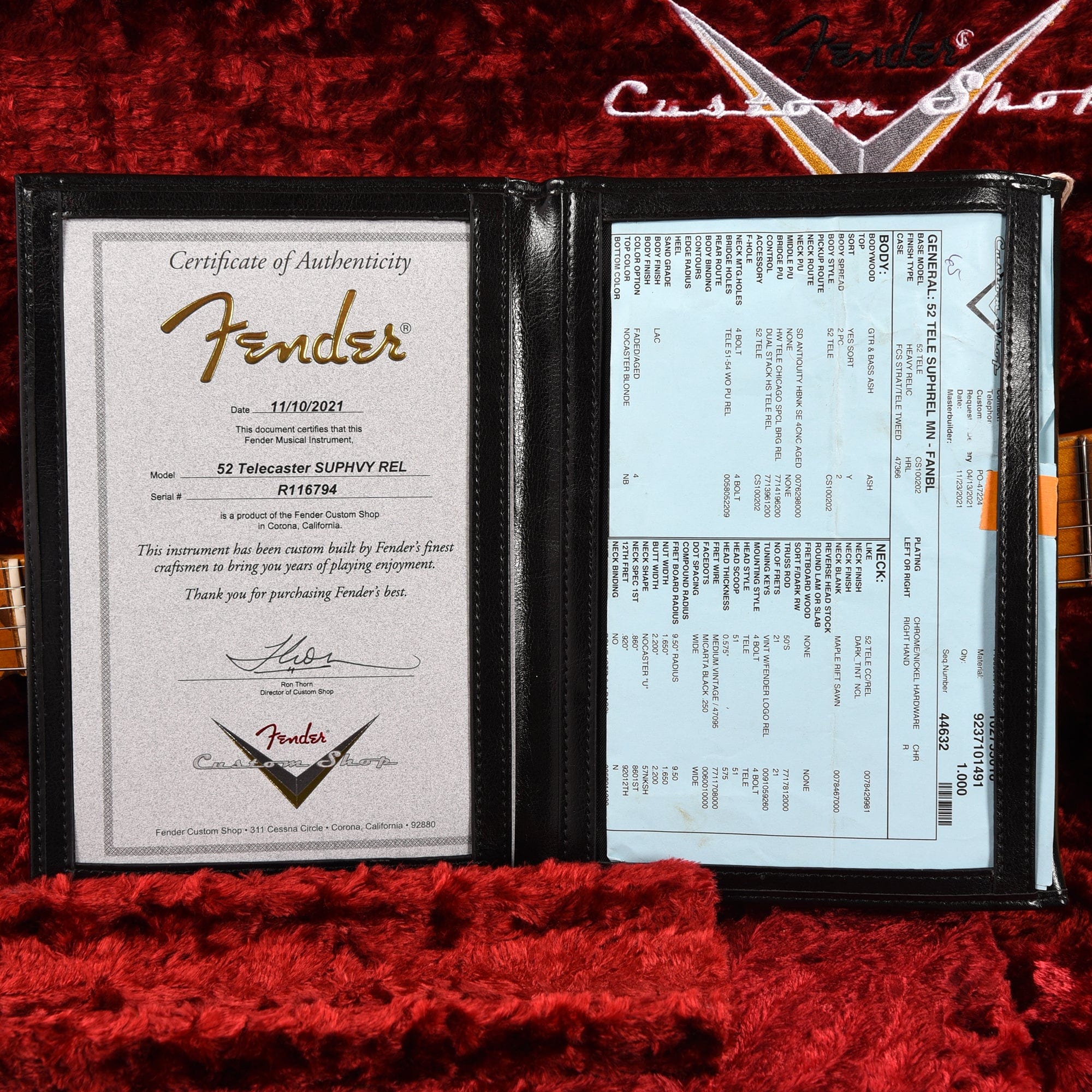 Fender Custom Shop 1952 Telecaster HS 