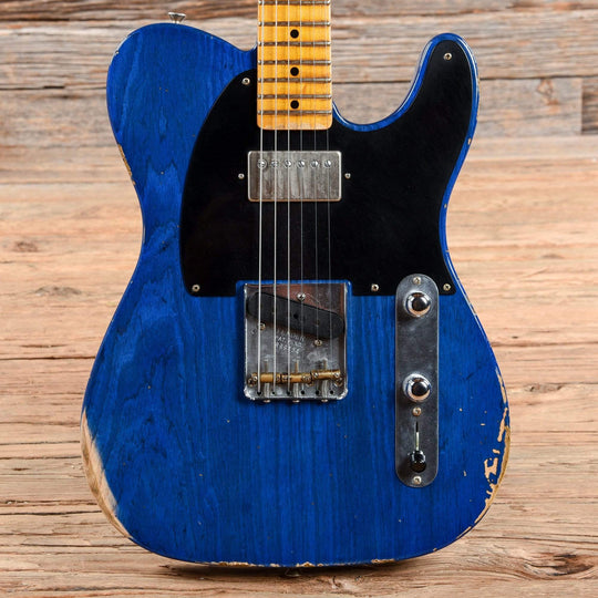 Fender Custom Shop 1952 Telecaster HS Relic Cobalt Blue Transparent 2019 Electric Guitars / Solid Body