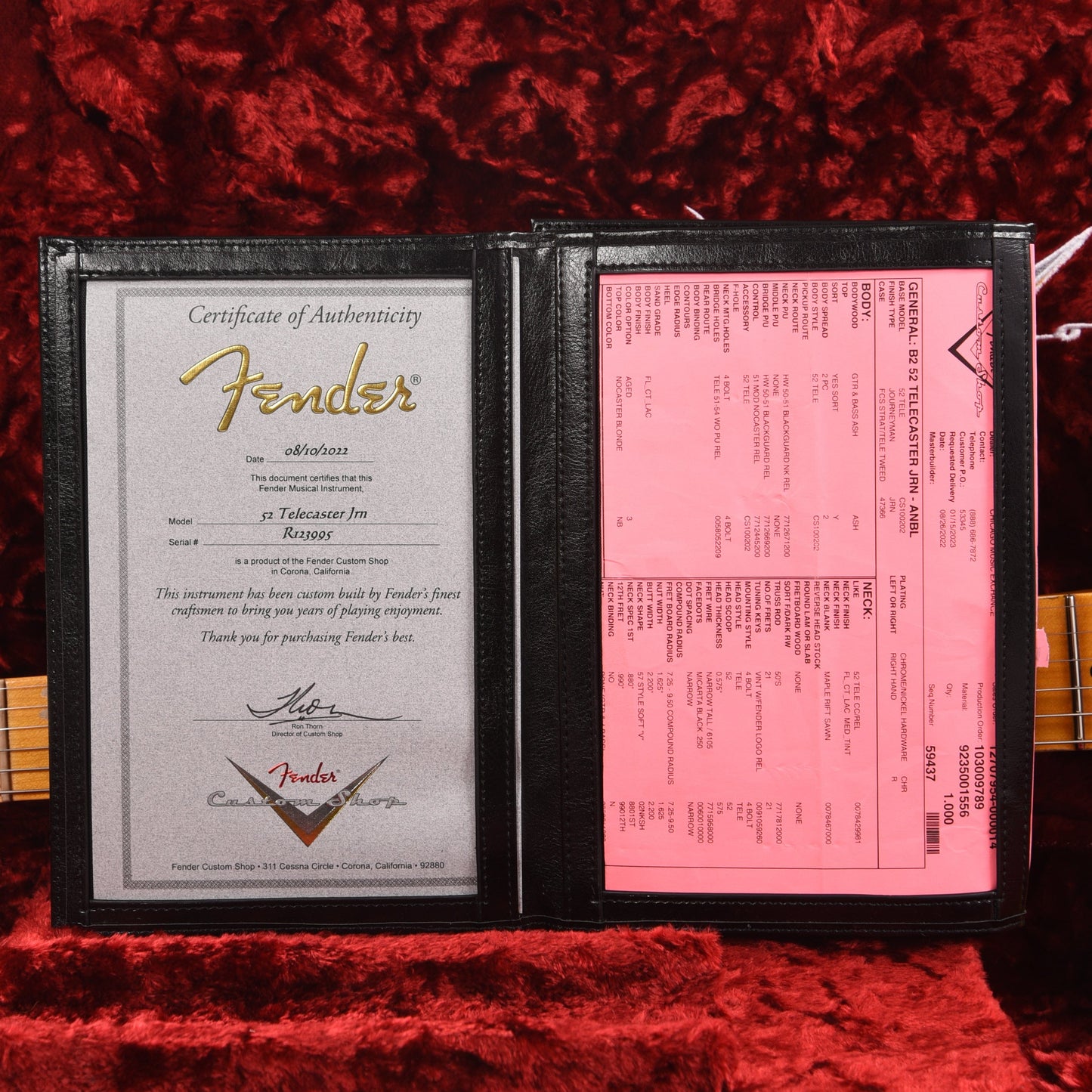 Fender Custom Shop 1952 Telecaster Journeyman Relic Aged Nocaster Blonde Electric Guitars / Solid Body