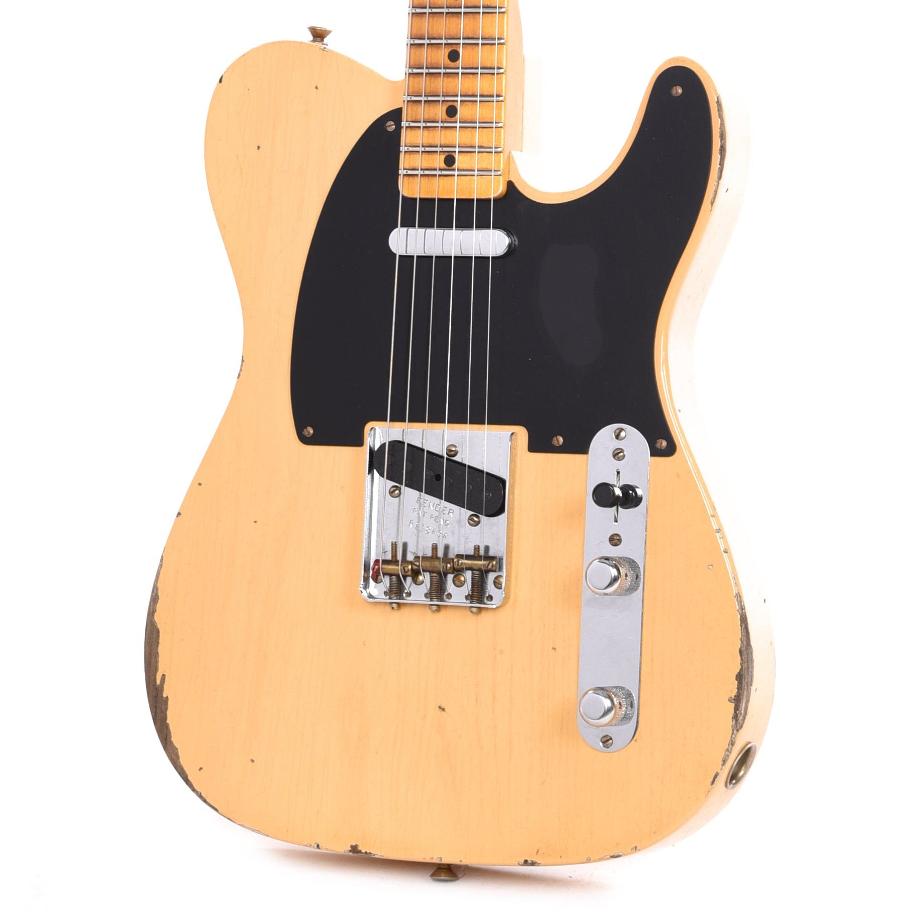 Fender Custom Shop 1952 Telecaster Relic Aged Nocaster Blonde Electric Guitars / Solid Body