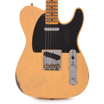 Fender Custom Shop 1952 Telecaster Relic Aged Nocaster Blonde Electric Guitars / Solid Body