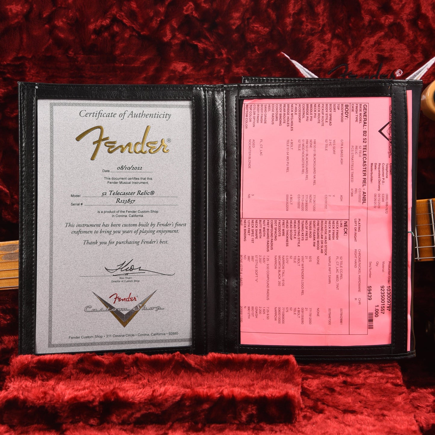 Fender Custom Shop 1952 Telecaster Relic Aged Nocaster Blonde Electric Guitars / Solid Body