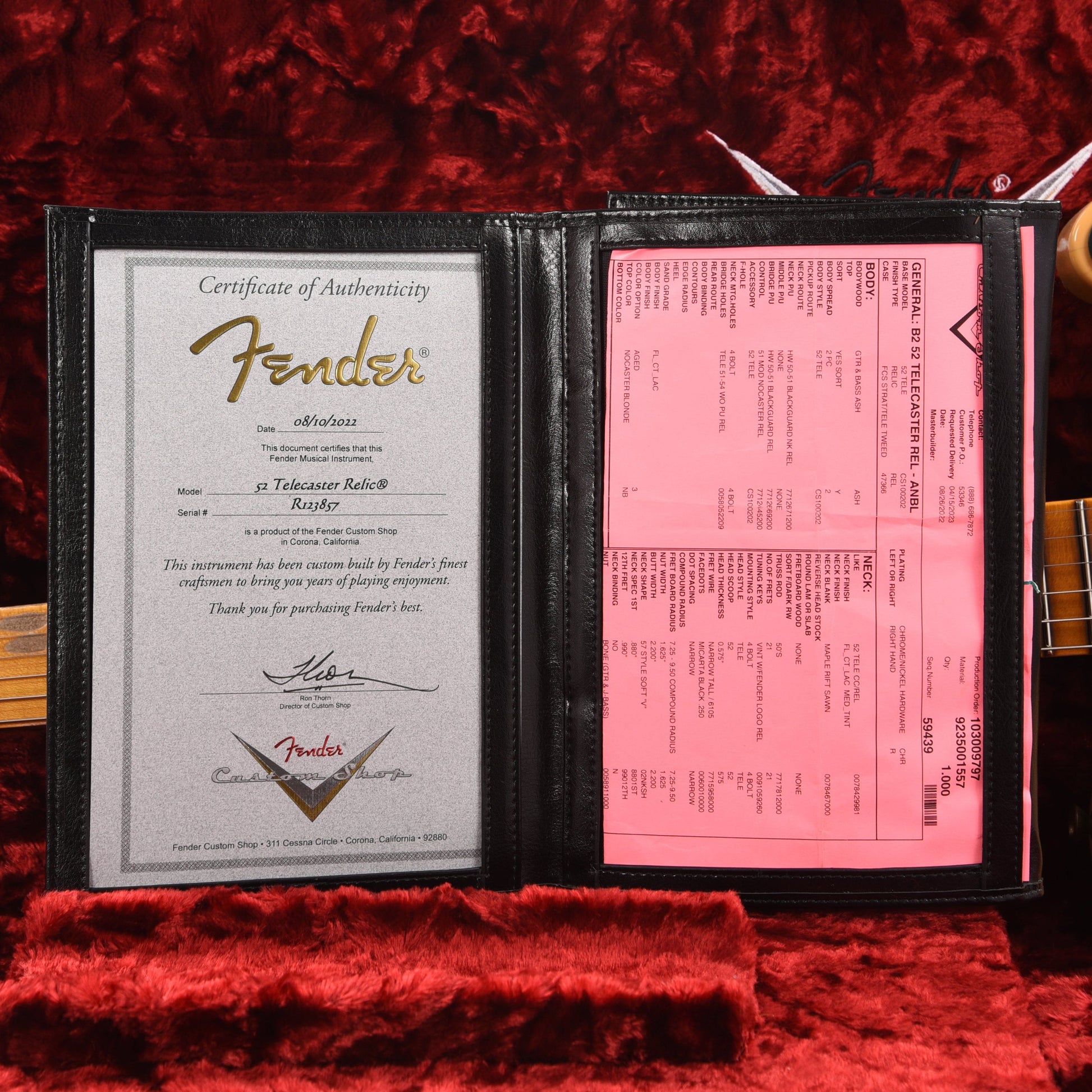 Fender Custom Shop 1952 Telecaster Relic Aged Nocaster Blonde Electric Guitars / Solid Body