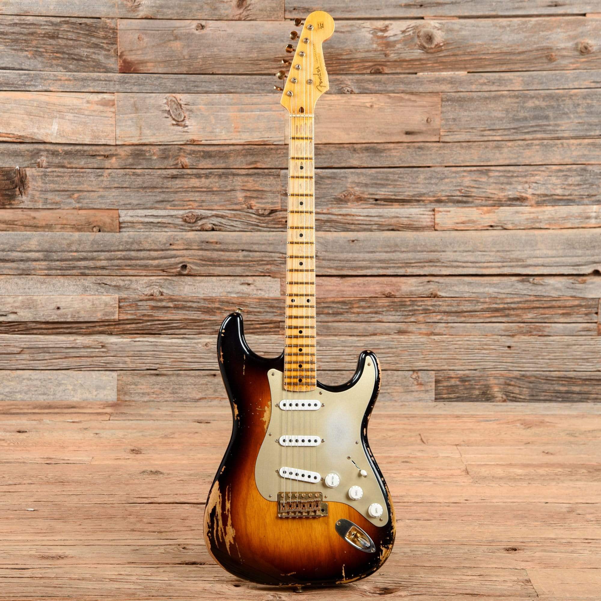 Fender Custom Shop 1954 Stratocaster Heavy Relic Sunburst 2014 Electric Guitars / Solid Body