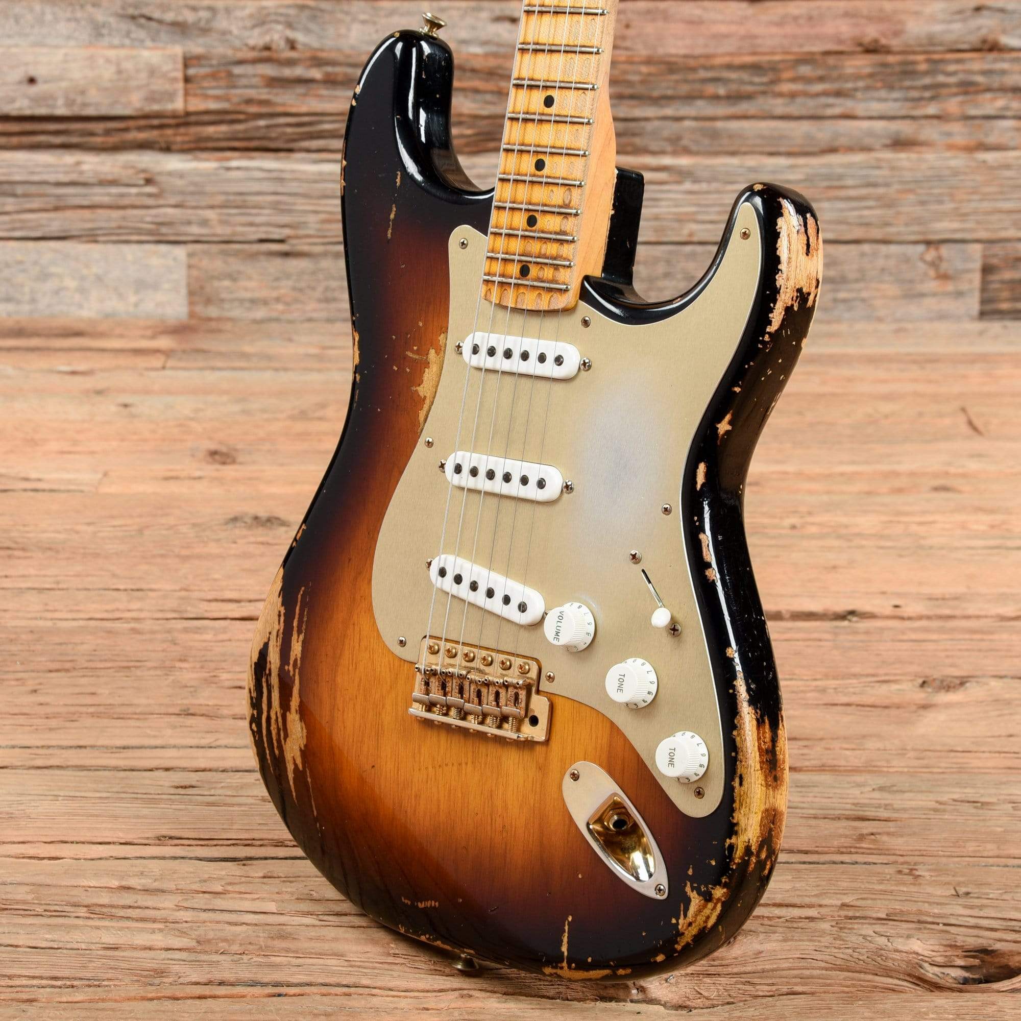 Fender Custom Shop 1954 Stratocaster Heavy Relic Sunburst 2014 Electric Guitars / Solid Body