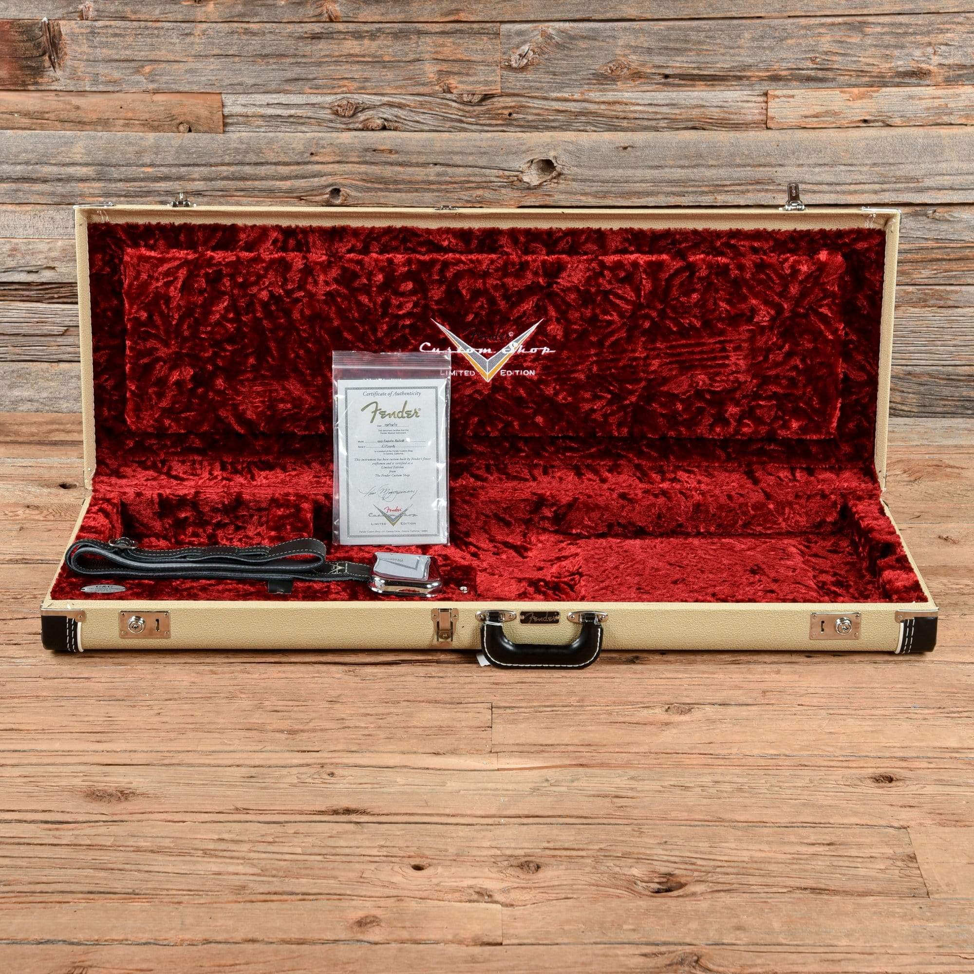 Fender Custom Shop 1955 Esquire Relic Aged White Blonde Electric Guitars / Solid Body