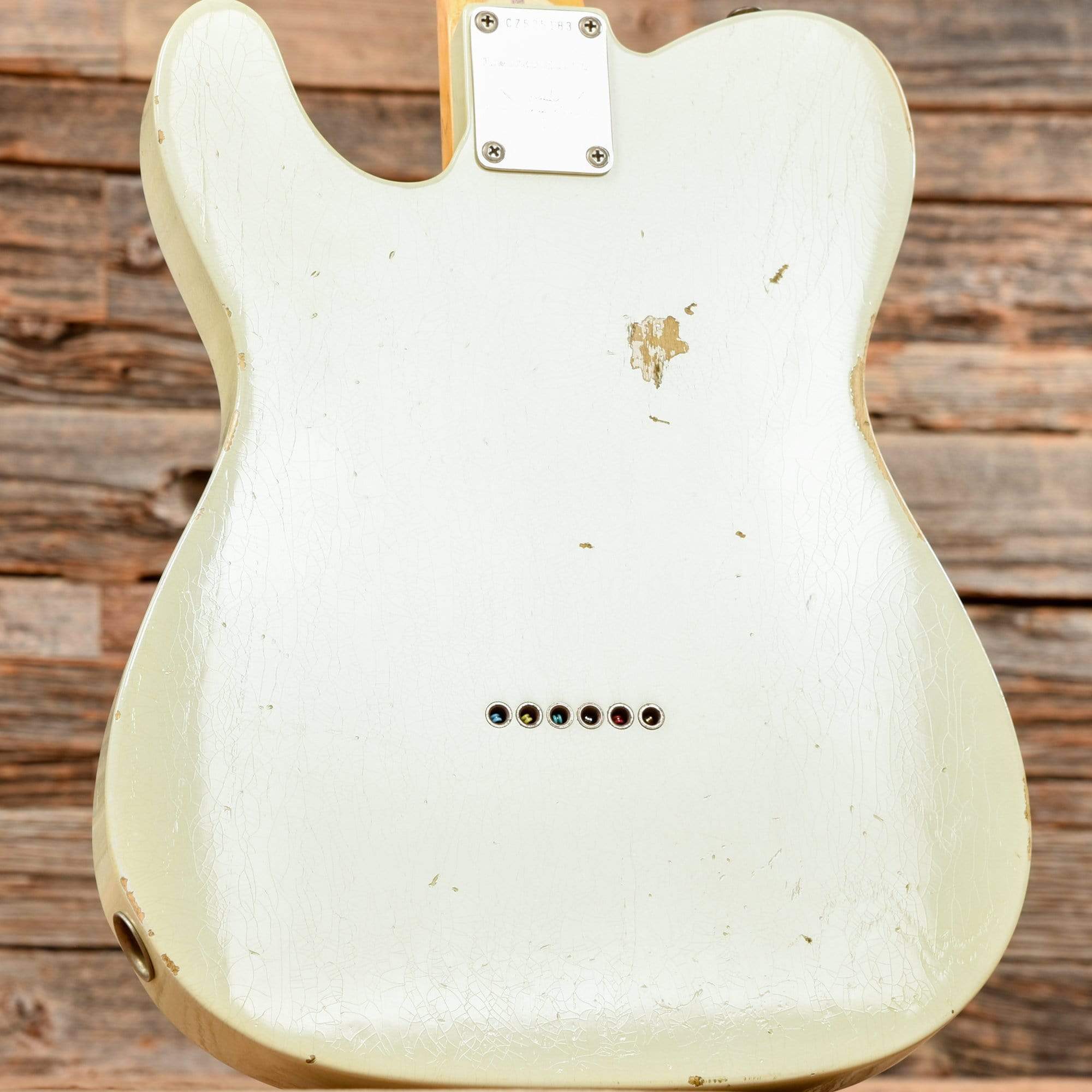 Fender Custom Shop 1955 Esquire Relic Aged White Blonde Electric Guitars / Solid Body