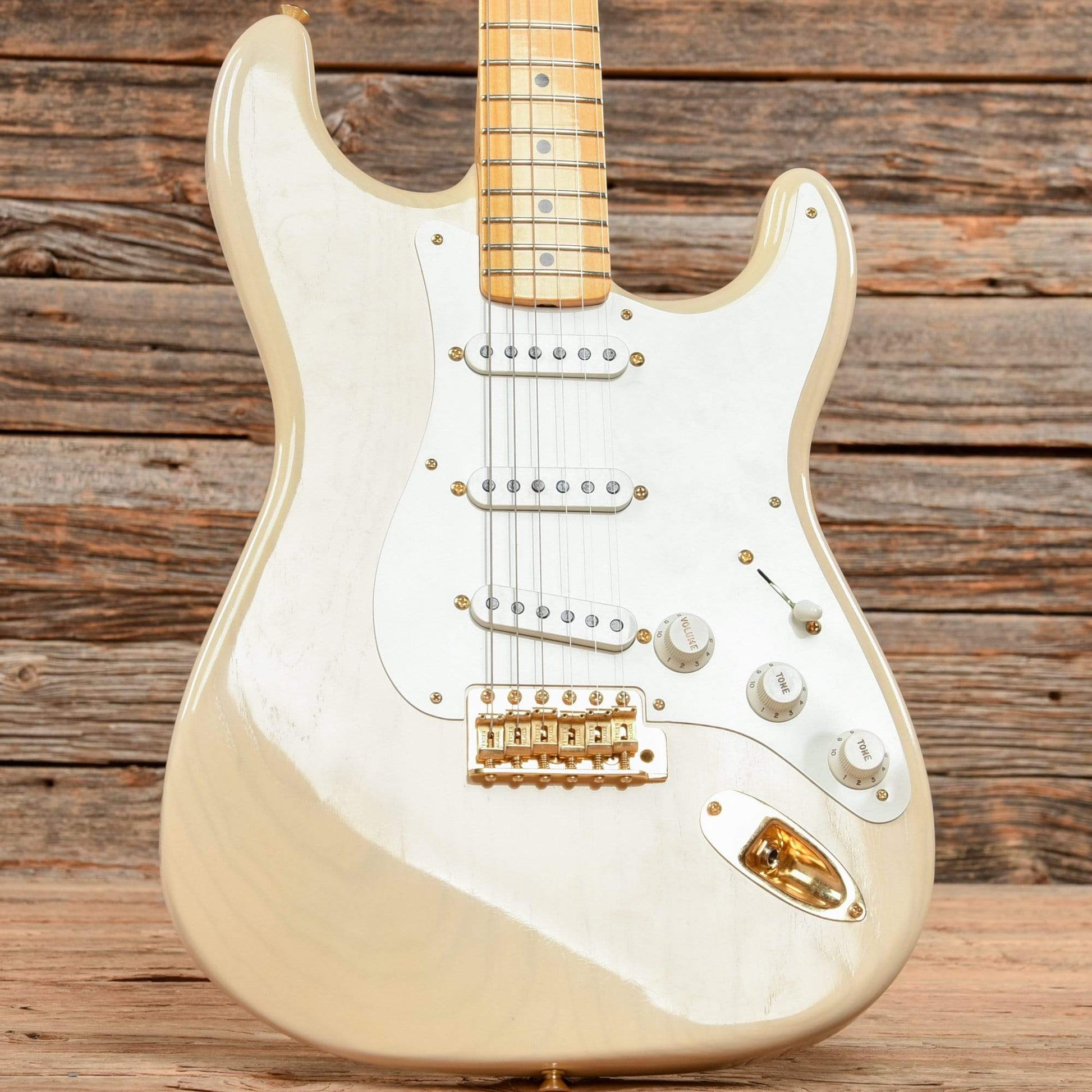 Fender Custom Shop 1955 Stratocaster "Chicago Special" DCC Super Aged White Blonde w/Gold Hardware 2021 Electric Guitars / Solid Body