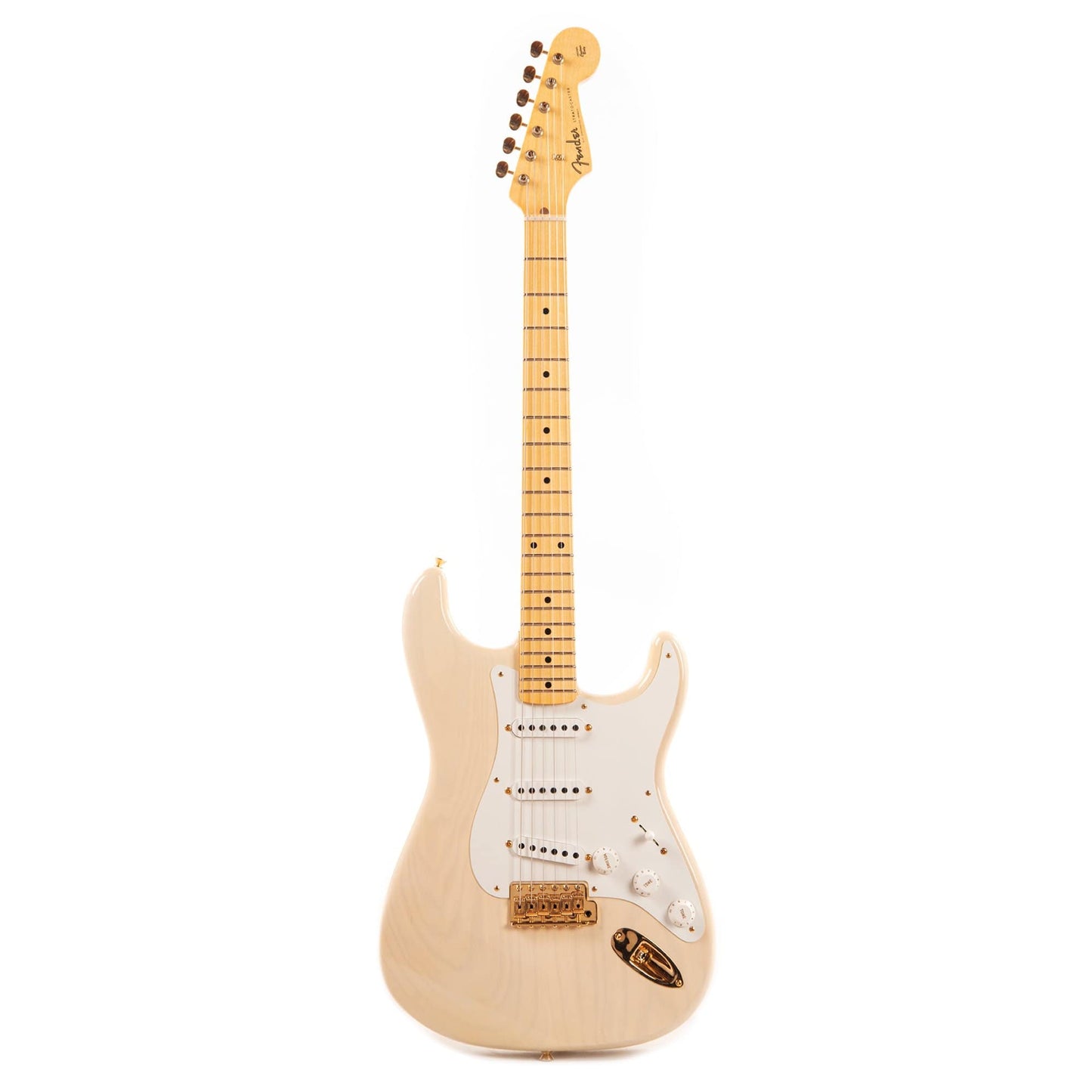 Fender Custom Shop 1955 Stratocaster "Chicago Special" Deluxe Closet Classic Super Aged White Blonde w/Gold Hardware Electric Guitars / Solid Body