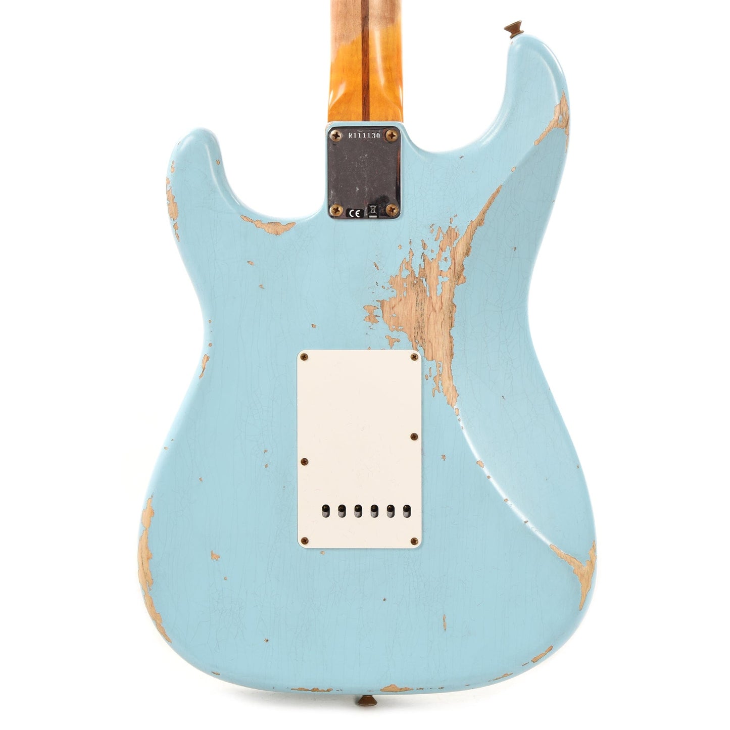 Fender Custom Shop 1955 Stratocaster "Chicago Special" Heavy Relic Super Duper Aged Daphne Blue w/AAA Flame Neck Electric Guitars / Solid Body