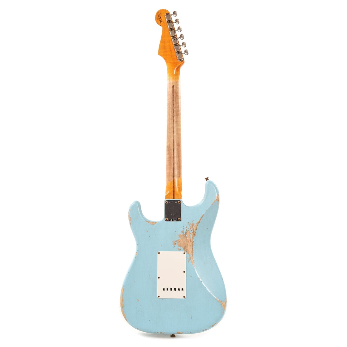 Fender Custom Shop 1955 Stratocaster "Chicago Special" Heavy Relic Super Duper Aged Daphne Blue w/AAA Flame Neck Electric Guitars / Solid Body