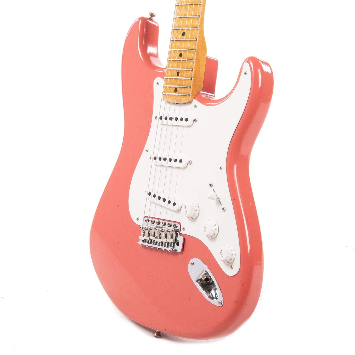 Fender Custom Shop 1955 Stratocaster "Chicago Special" Journeyman Relic Faded Tahitian Coral Electric Guitars / Solid Body