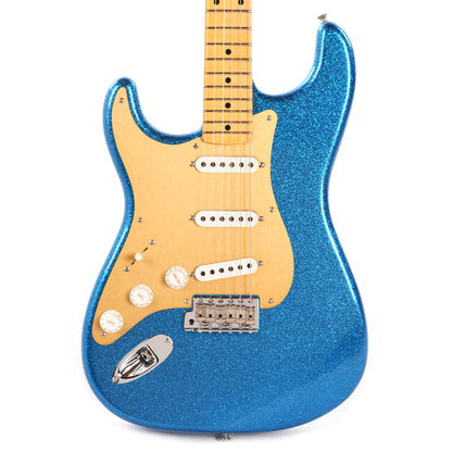 Fender Custom Shop 1955 Stratocaster "Chicago Special" LEFTY Deluxe Closet Classic Aged Blue Sparkle w/Anodized Gold Pickguard Electric Guitars / Solid Body
