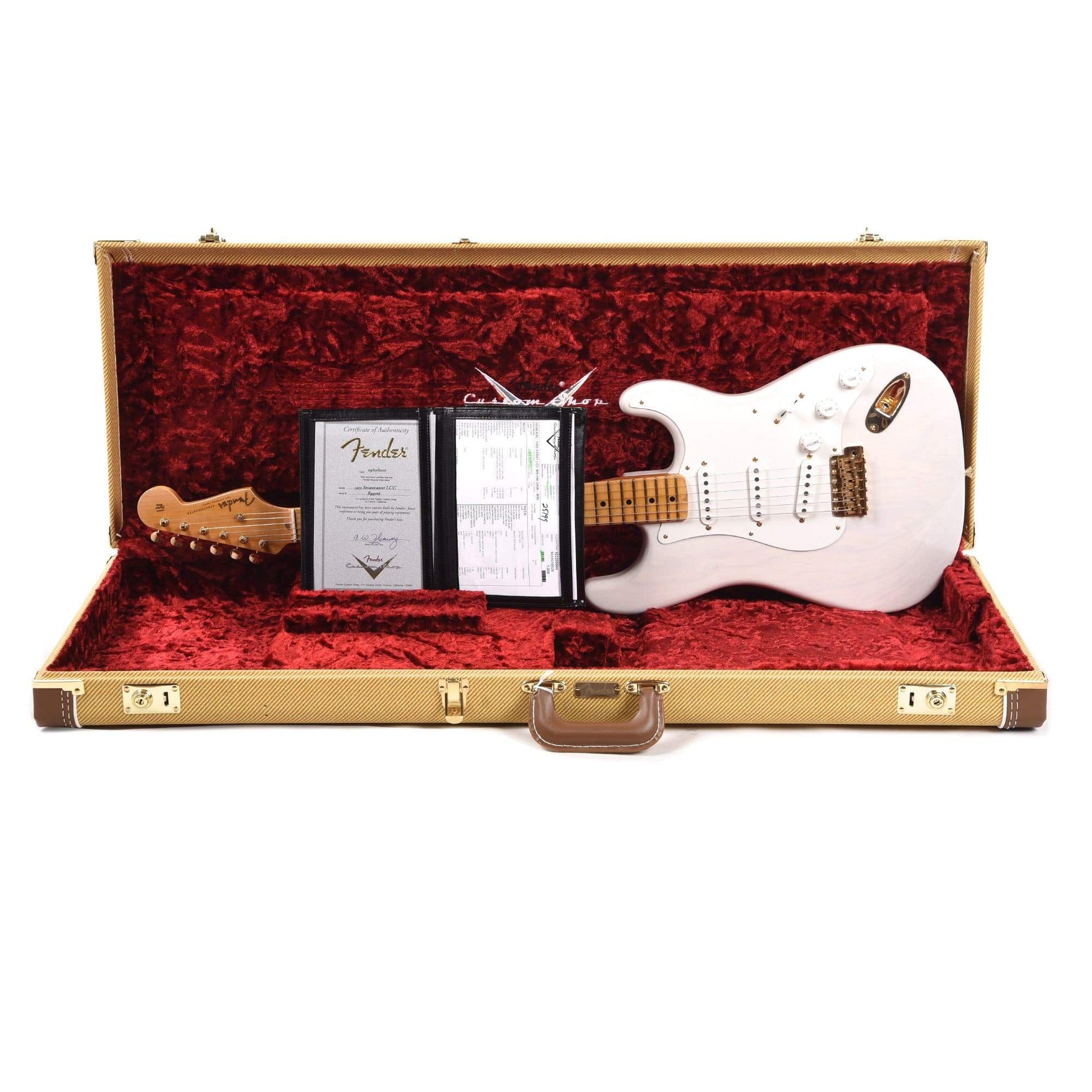 Fender Custom Shop 1955 Stratocaster "Chicago Special" Lush Closet Classic Aged White Blonde w/Gold Hardware Electric Guitars / Solid Body