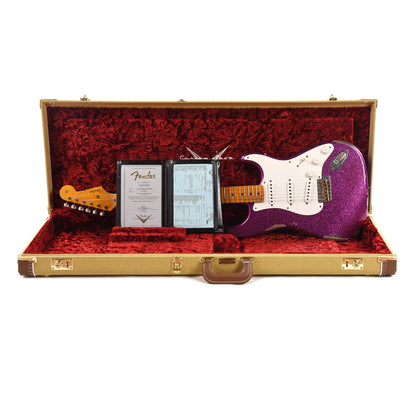 Fender Custom Shop 1955 Stratocaster "Chicago Special" Relic Faded Magenta Sparkle Electric Guitars / Solid Body