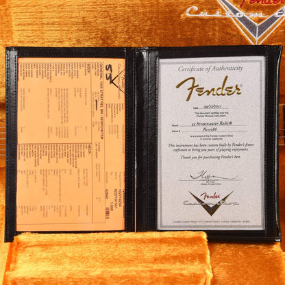 Fender Custom Shop 1955 Stratocaster "Chicago Special" Relic Super Faded Wide Fade Chocolate 2-Color Sunburst w/Gold Hardware & Gold Pickguard Electric Guitars / Solid Body