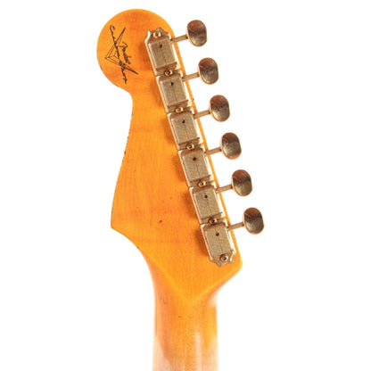 Fender Custom Shop 1955 Stratocaster "Chicago Special" Relic Super Faded Wide Fade Chocolate 2-Color Sunburst w/Gold Hardware & Gold Pickguard Electric Guitars / Solid Body