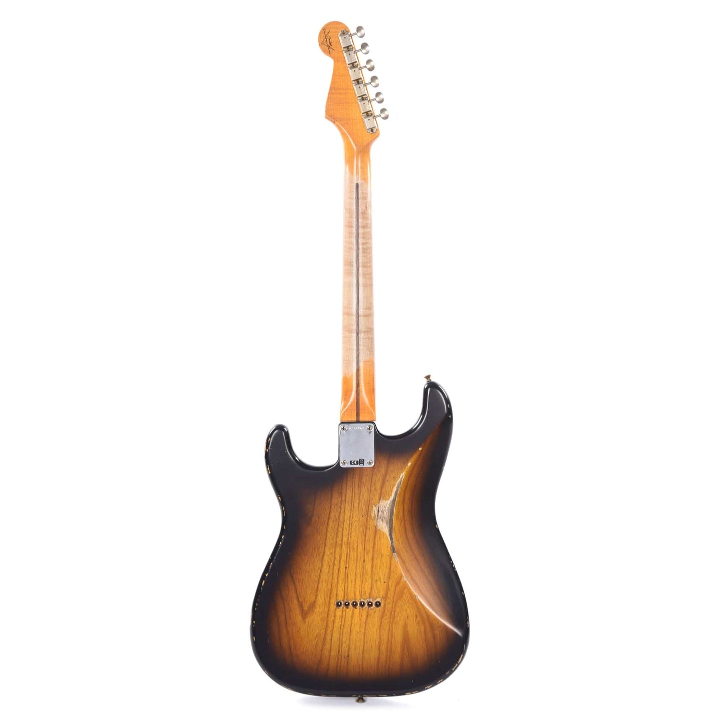 Fender Custom Shop 1955 Stratocaster Relic 2-Tone Sunburst w/Hardtail Electric Guitars / Solid Body