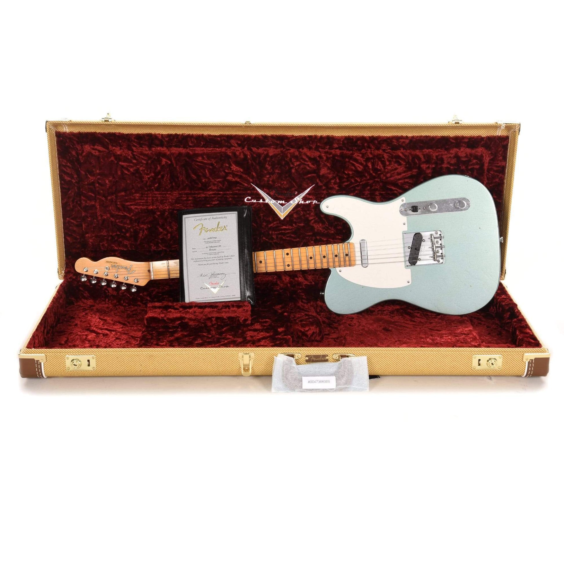 Fender Custom Shop 1955 Telecaster "Chicago Special" Journeyman Relic Aged Firemist Silver Electric Guitars / Solid Body
