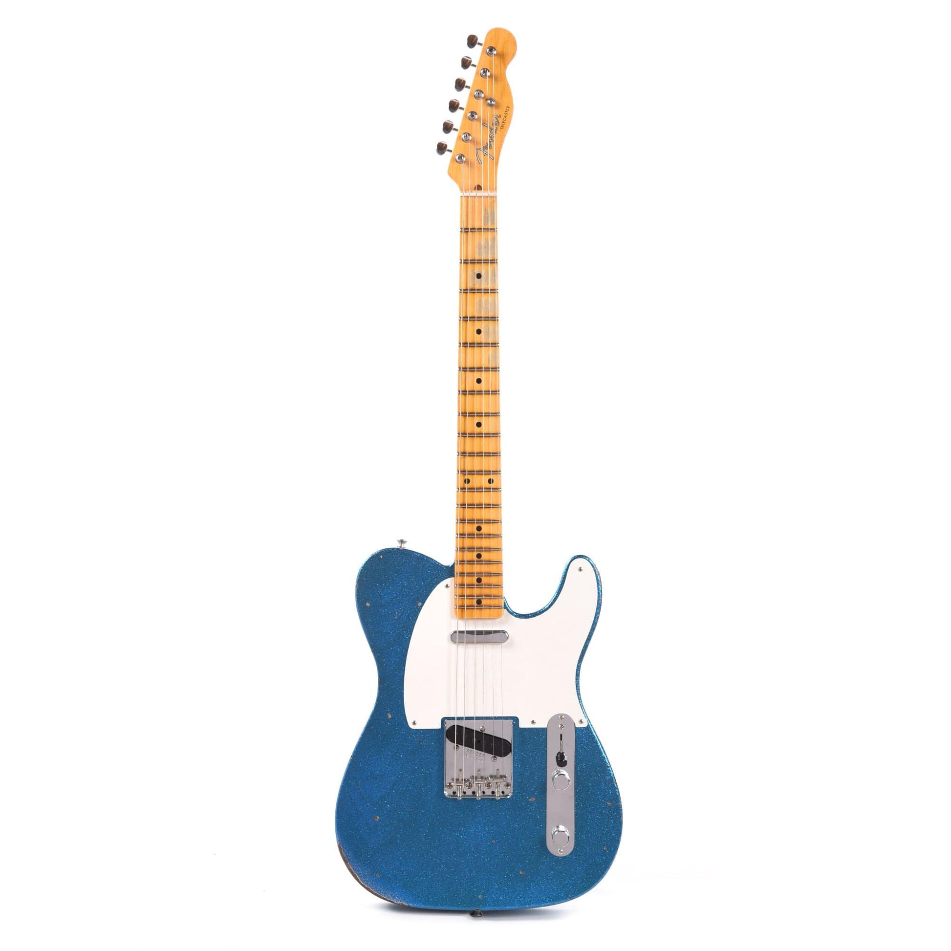 Fender Custom Shop 1955 Telecaster "Chicago Special" Relic Super Faded Aged Blue Sparkle Electric Guitars / Solid Body