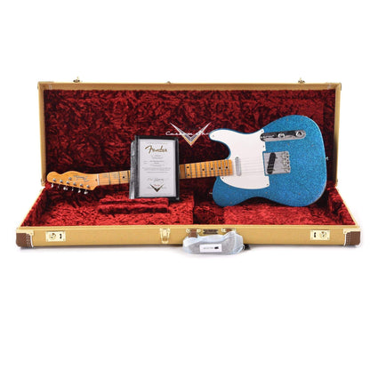 Fender Custom Shop 1955 Telecaster "Chicago Special" Relic Super Faded Aged Blue Sparkle Electric Guitars / Solid Body