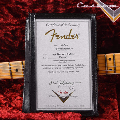 Fender Custom Shop 1955 Telecaster "Chicago Special" Relic Super Faded Aged Blue Sparkle Electric Guitars / Solid Body