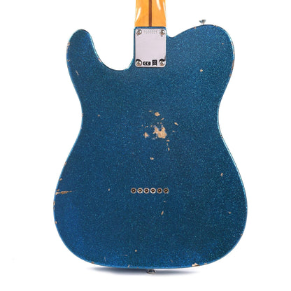 Fender Custom Shop 1955 Telecaster "Chicago Special" Relic Super Faded Aged Blue Sparkle Electric Guitars / Solid Body