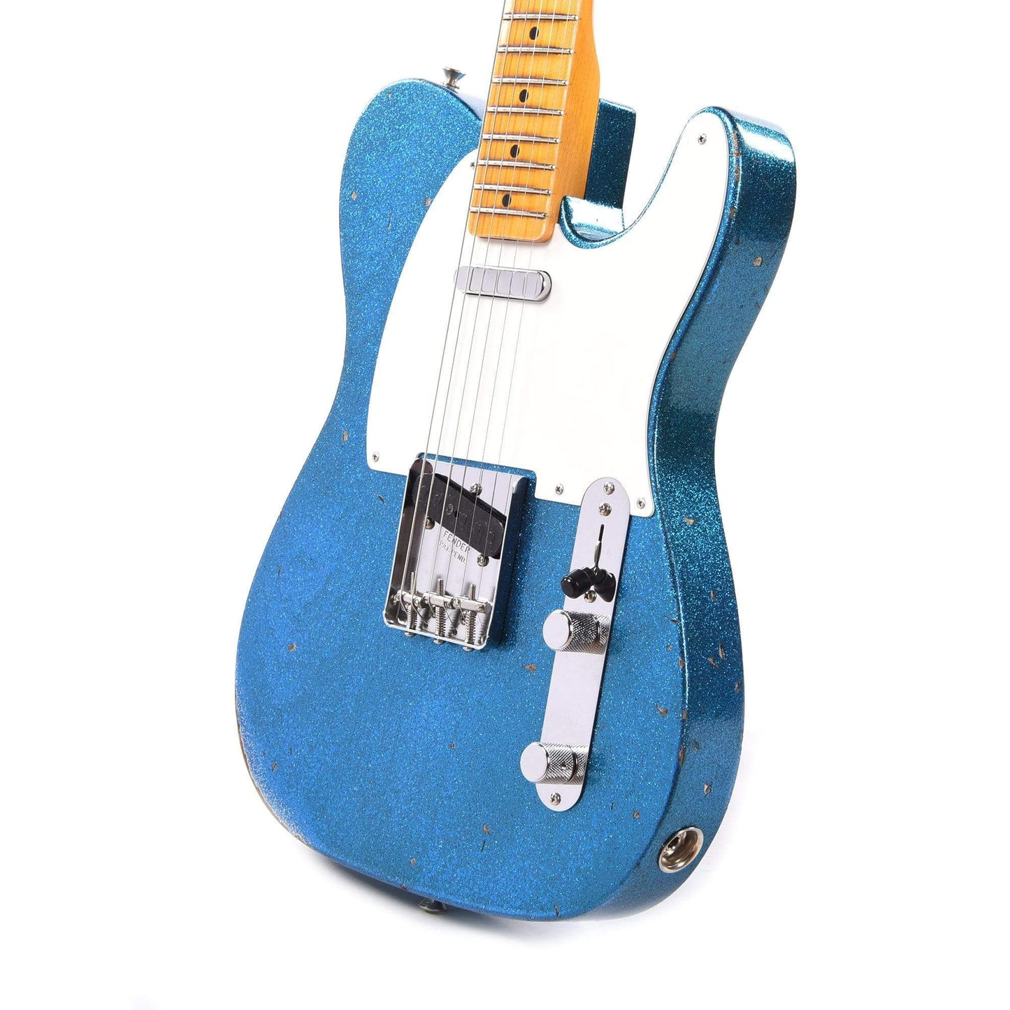 Fender Custom Shop 1955 Telecaster "Chicago Special" Relic Super Faded Aged Blue Sparkle Electric Guitars / Solid Body
