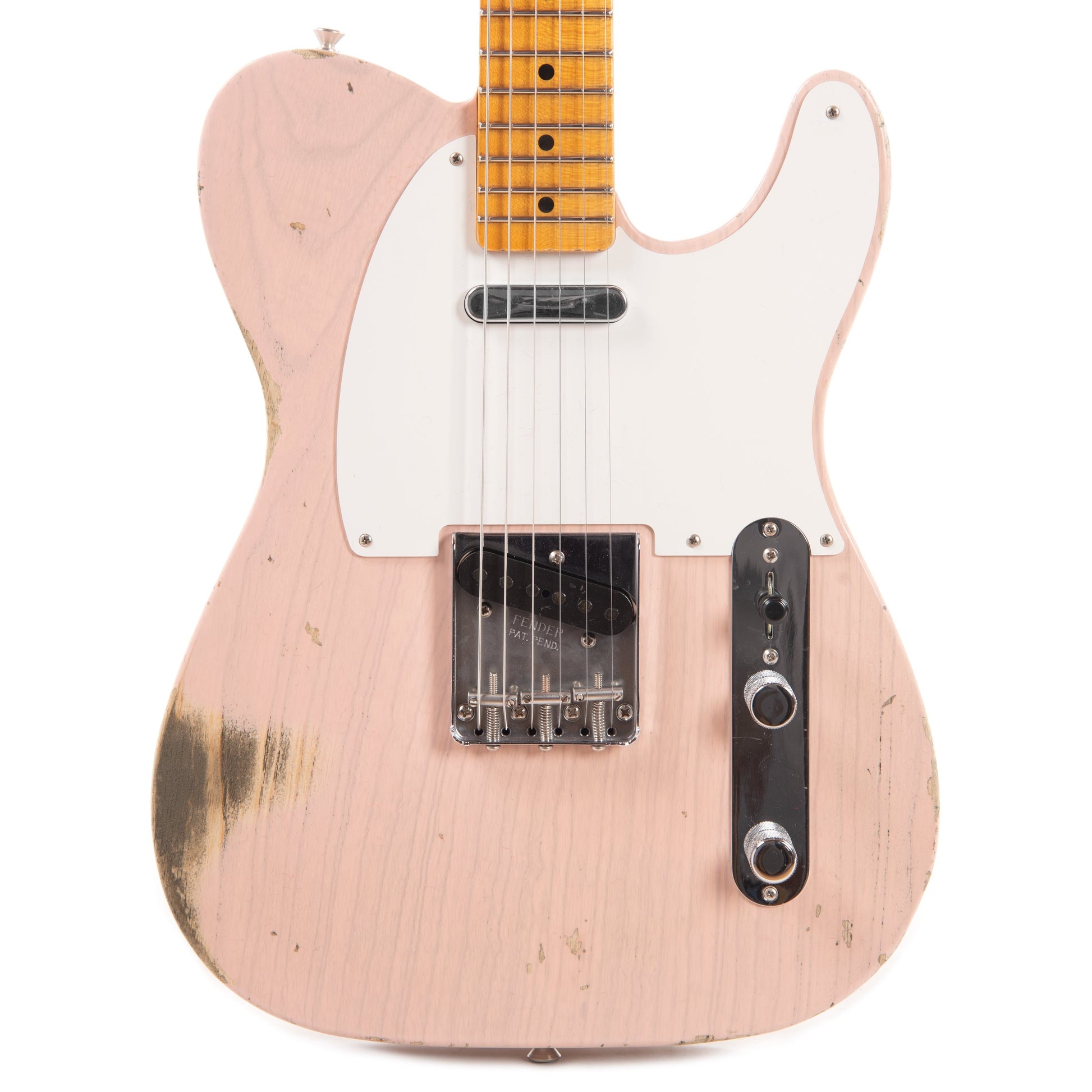 Fender Custom Shop 1955 Telecaster "Chicago Special" Relic Transparent Shell Pink Electric Guitars / Solid Body