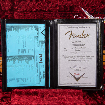 Fender Custom Shop 1955 Telecaster "Chicago Special" Relic Transparent Shell Pink Electric Guitars / Solid Body