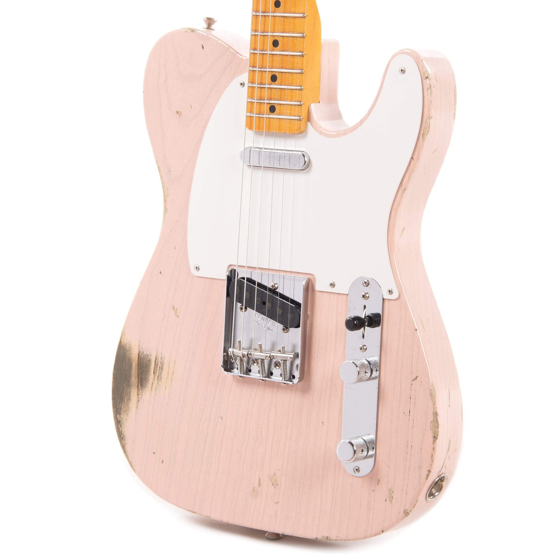Fender Custom Shop 1955 Telecaster "Chicago Special" Relic Transparent Shell Pink Electric Guitars / Solid Body