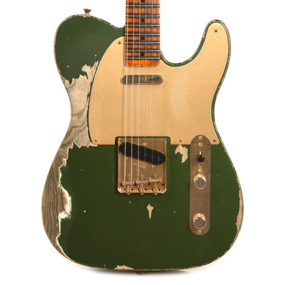 Fender Custom Shop 1955 Telecaster "Chicago Special" Super Heavy Relic Aged Cadillac Green w/AA Flame Quartersawn Neck & Gold Hardware Electric Guitars / Solid Body