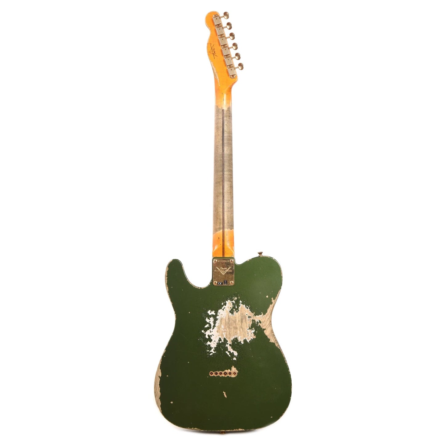 Fender Custom Shop 1955 Telecaster "Chicago Special" Super Heavy Relic Aged Cadillac Green w/AA Flame Quartersawn Neck & Gold Hardware Electric Guitars / Solid Body
