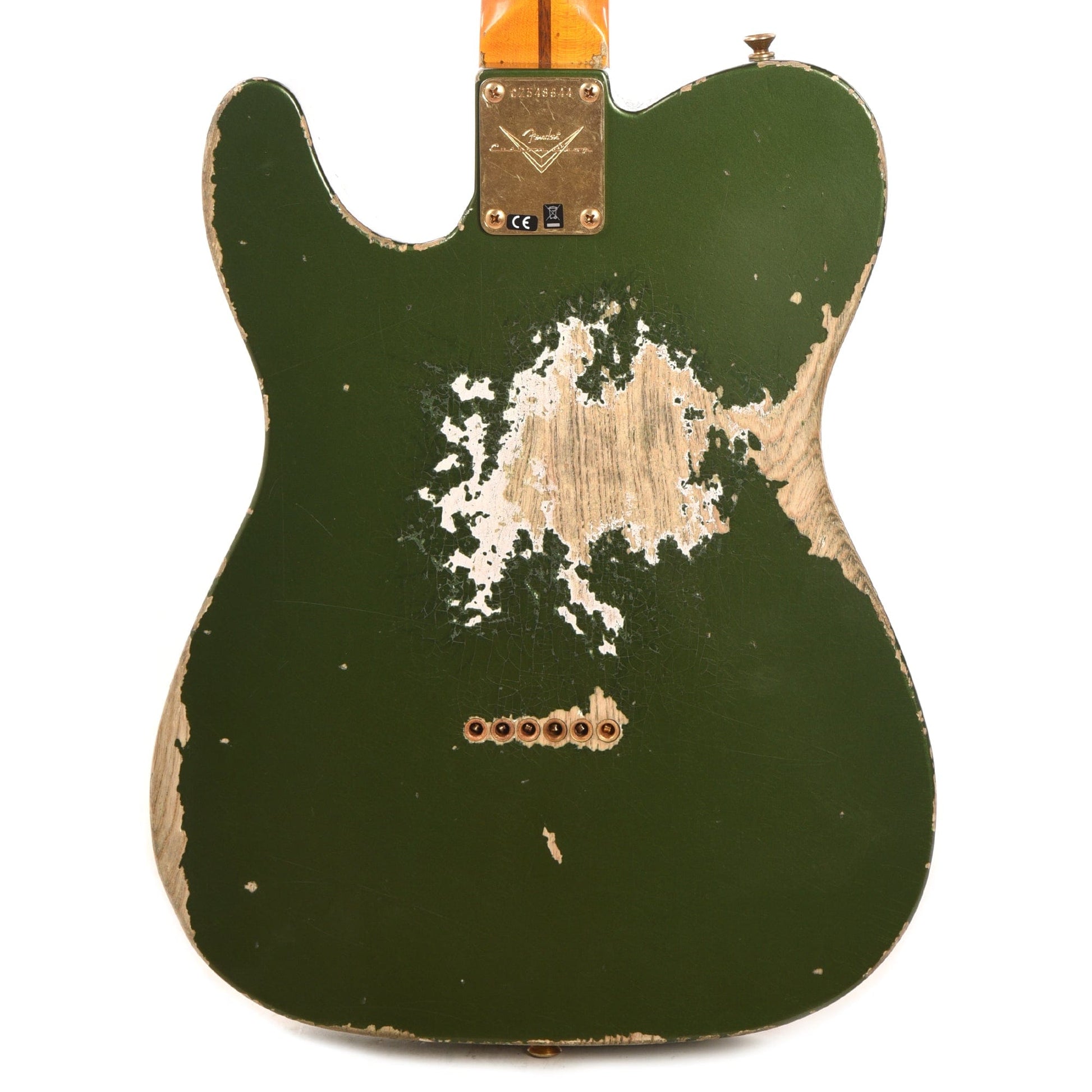 Fender Custom Shop 1955 Telecaster "Chicago Special" Super Heavy Relic Aged Cadillac Green w/AA Flame Quartersawn Neck & Gold Hardware Electric Guitars / Solid Body