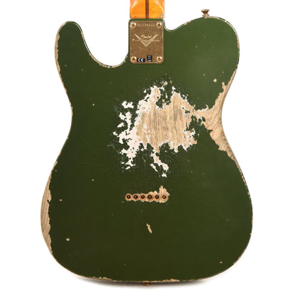 Fender Custom Shop 1955 Telecaster "Chicago Special" Super Heavy Relic Aged Cadillac Green w/AA Flame Quartersawn Neck & Gold Hardware Electric Guitars / Solid Body