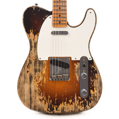 Fender Custom Shop 1955 Telecaster "Chicago Special" Super Heavy Relic Faded Wide Fade Chocolate 2-Color Sunburst w/AA Flame Quartersawn Neck Electric Guitars / Solid Body