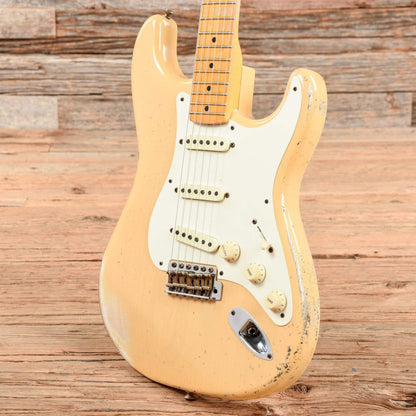 Fender Custom Shop 1956 Stratocaster Ash Heavy Relic Nocaster Blonde 2014 Electric Guitars / Solid Body