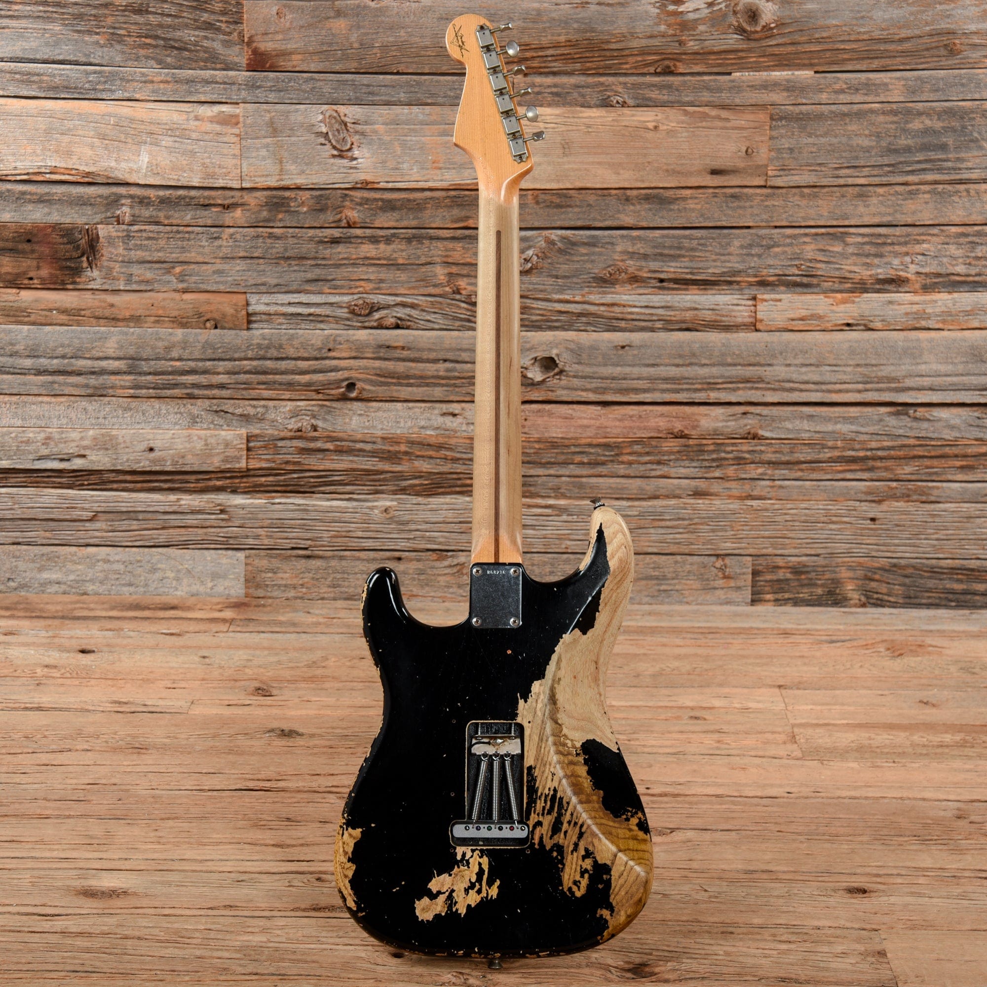 Fender Custom Shop 1956 Stratocaster Heavy Relic Black 2011 Electric Guitars / Solid Body
