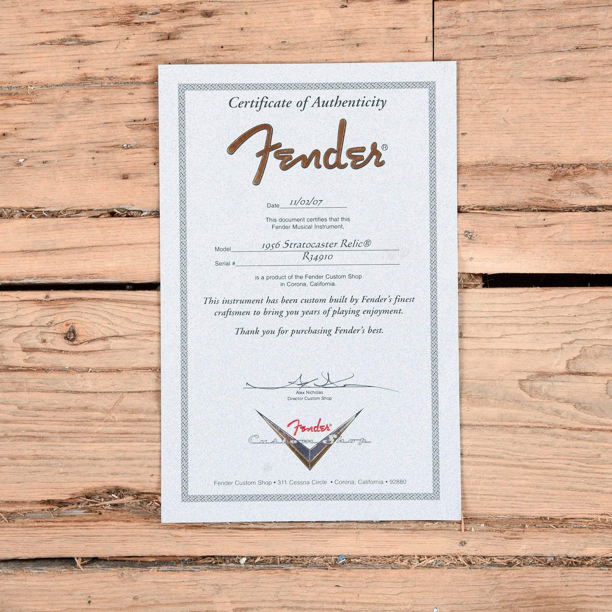 Fender Custom Shop 1956 Stratocaster Relic  2007 Electric Guitars / Solid Body