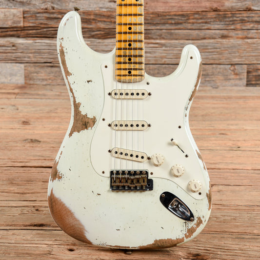 Fender Custom Shop 1956 Stratocaster Relic Olympic White 2020 Electric Guitars / Solid Body